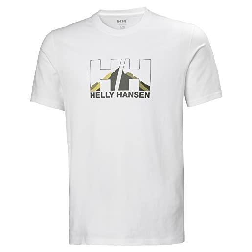 Helly Hansen grafica nord maglietta, uomo, bianco (002 white), m