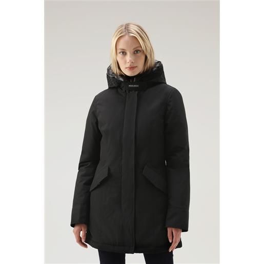 Woolrich donna arctic parka in ramar cloth nero taglia xs