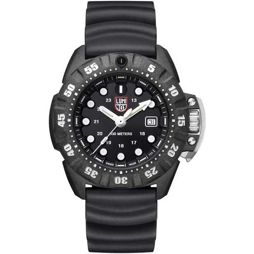 Luminox scott cassell deep dive carbon 1551 watch bianco, nero