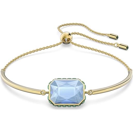 SWAROVSKI bracciale orbita azzurro placcato color oro 5616643