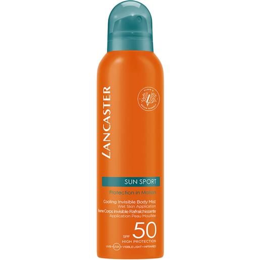 Lancaster sun sport cooling invisible body mist spf50