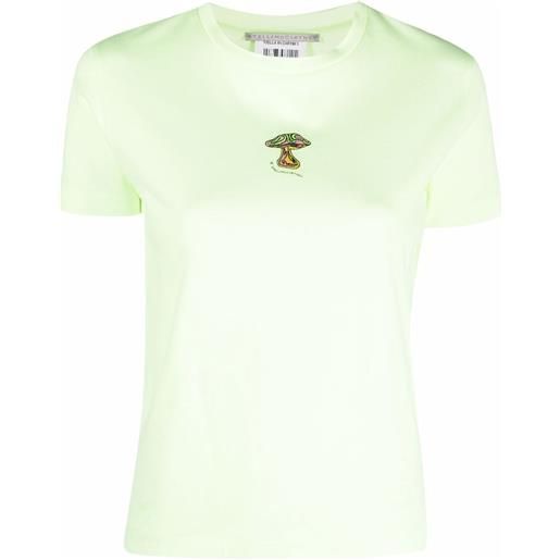 Stella McCartney t-shirt con ricamo - verde