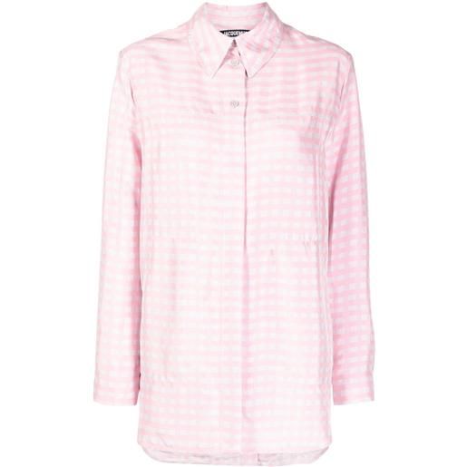 Jacquemus camicia a quadri - rosa