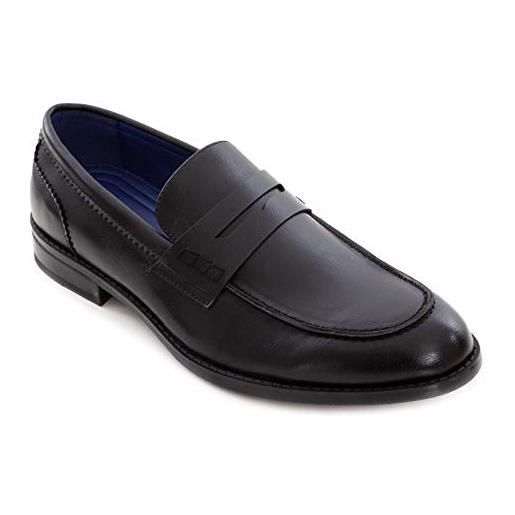 Toocool - mocassini uomo oxford polacchine scarpe uomo eleganti college y79 [44, nero]