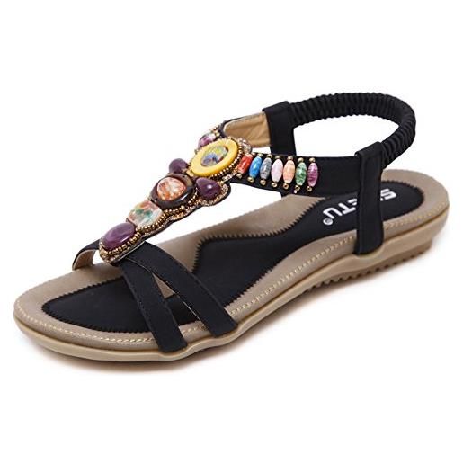 Sandali Piatti E Ciabatte Per Donna, Sandali Quadrati Con Punta A Bocca Di  Pesce Decorati Con Fiori, Scarpe Casual Estive Leggere Con Punta Aperta.