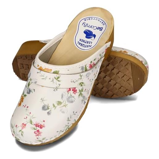 Bio green Sabot da donna, Sandali, colore 947 NEW TAUPE, taglia 41