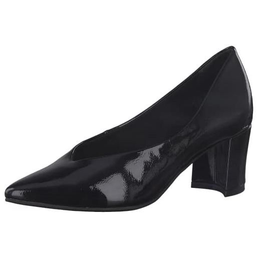 MARCO TOZZI 2-2-22419-29, scarpe décolleté donna, black patent, 39 eu