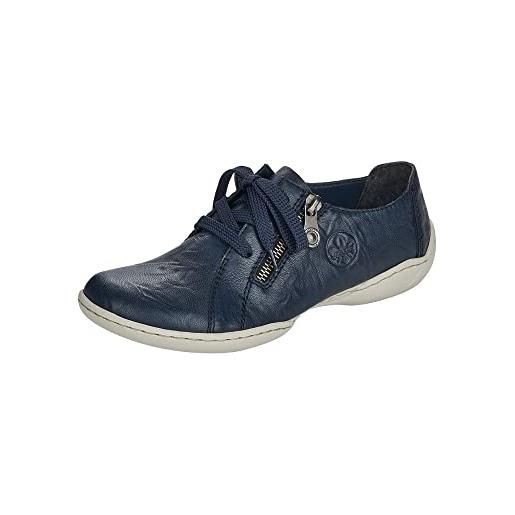 Rieker 58821, scarpe da ginnastica donna, blue, 36 eu