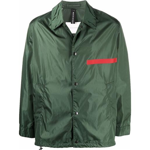 Mackintosh giacca-camicia tape teeming - verde
