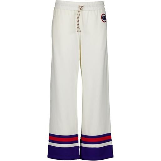 Gucci pantaloni sportivi gg - bianco
