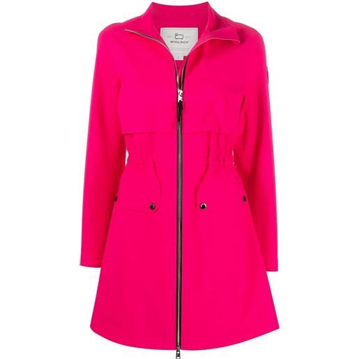 Woolrich cappotto corto con zip - rosa