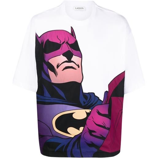 Lanvin t-shirt con stampa grafica oversize Lanvin x batman - bianco