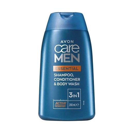 AVON CARE MEN avon 3-in-1 shampoo, balsamo e detergente corpo avon care men essentials - 200 ml
