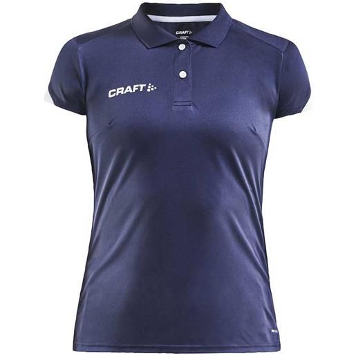Craft pro control impact short sleeve polo shirt blu xs donna