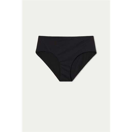 Tezenis bikini slip vita alta microfibra riciclata donna nero