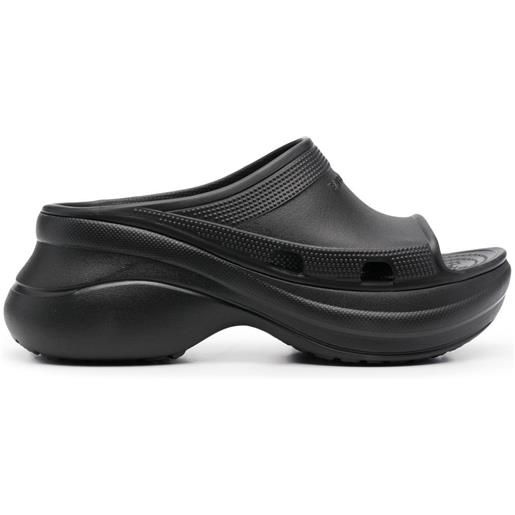 Balenciaga sandali slides Balenciaga x crocs™ - nero
