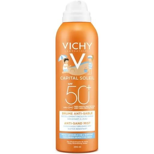 Vichy ideal soleil bambini spf50+ spray solare anti-sabbia 200ml