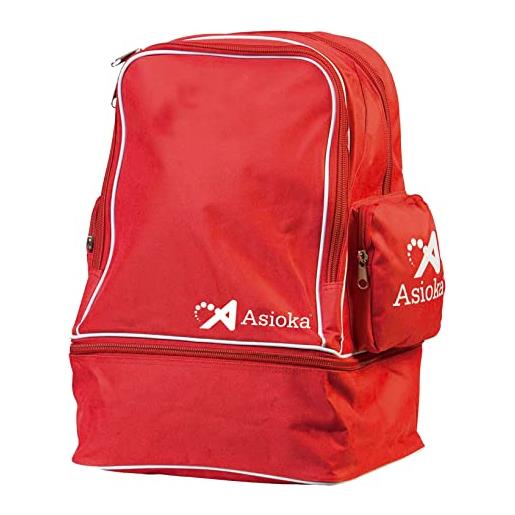 Asioka - zaino sportivo unisex - zaino sportivo per uomini e donne - borsa sportiva - colore rosso