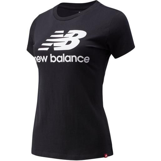 NEW BALANCE t-shirt new balance t-shirt essential stacked logo w nero