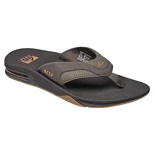 Reef - fanning, flip-flop uomo, vari colori, grigio/bianco, 43 eu