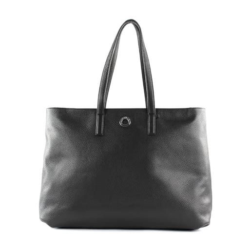 Mandarina Duck mellow leather, shopper donna, nero (nero), 40x30x14 (l x h x w)