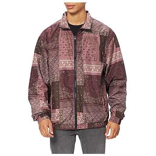 Urban Classics 90´s track jacket giacca, bandana aop, l uomo