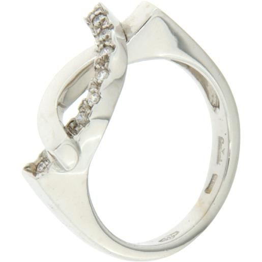 Gioielleria Lucchese Oro anello donna oro bianco gl100446