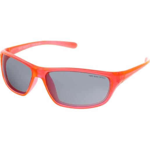 Nike varsity ev0821 806 | occhiali per bambini | prova online | plastica | rettangolari | arancio, trasparente | adrialenti