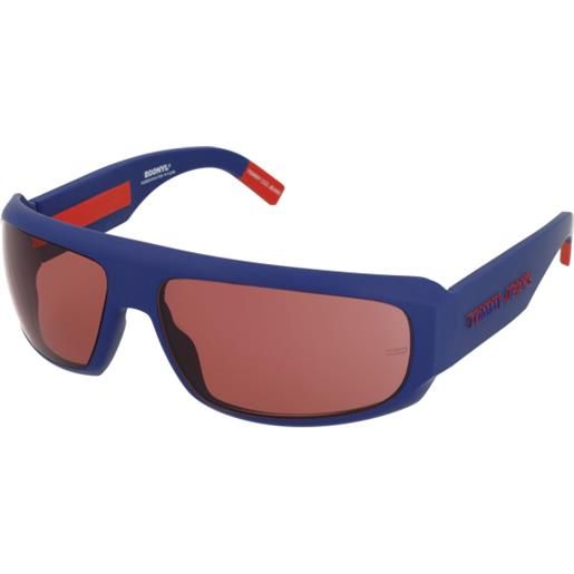 Tommy Hilfiger tj 0038/s 8ru/u1 | occhiali da sole sportivi | prova online | unisex | plastica | rettangolari | blu | adrialenti