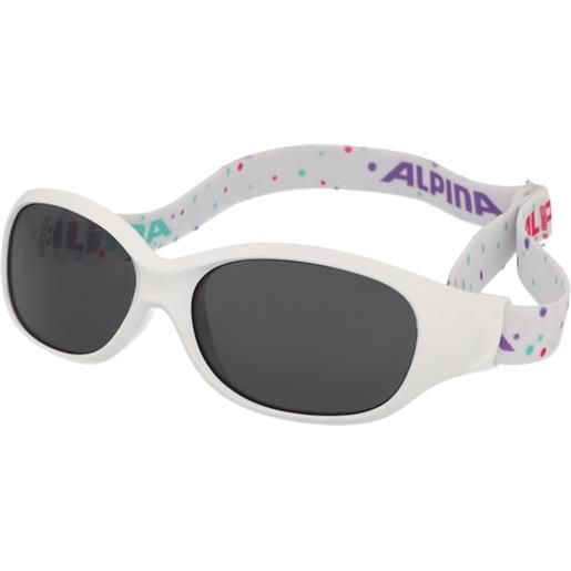 Alpina sports flexxy kids white dots | occhiali per bambini | plastica | ovali / ellittici | bianco | adrialenti