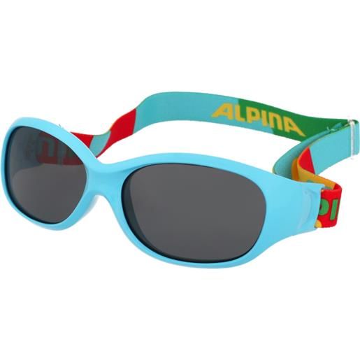 Alpina sports flexxy kids cyan puzzle | occhiali per bambini | plastica | ovali / ellittici | blu | adrialenti