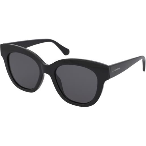 Hawkers black audrey | occhiali da sole graduati o non graduati | prova online | plastica | cat eye | nero | adrialenti