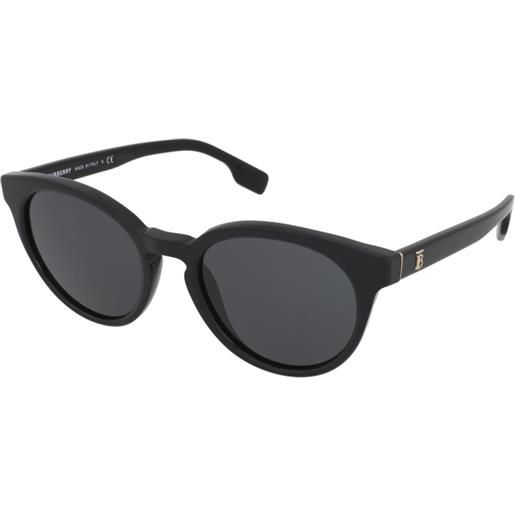Burberry amelia be4326 300187 | occhiali da sole graduati o non graduati | prova online | plastica | tondi | nero | adrialenti