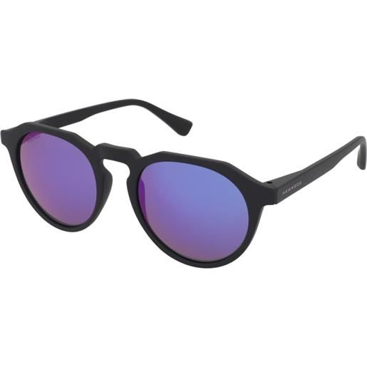 Hawkers carbon black sky warwick | occhiali da sole graduati o non graduati | unisex | plastica | tondi | nero | adrialenti