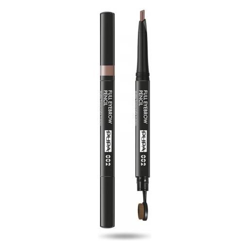 Pupa full eyebrow pencil - matita sopracciglia automatica n. 002 brown