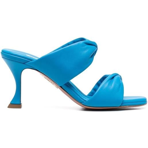Aquazzura sandali con dettaglio attorcigliato - blu
