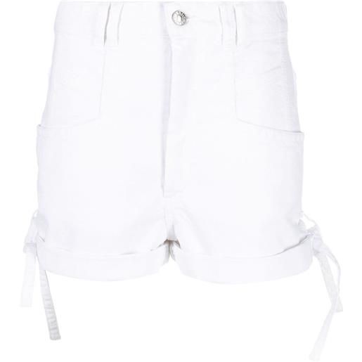 ISABEL MARANT shorts denim a vita alta naesqui - bianco