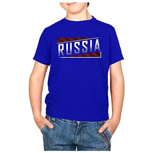 Texlab maglietta unisex da bambino team russia, unisex - bambini, t-shirt, vend-199397, blu marino, 3-4 jahre - 104 (xs)