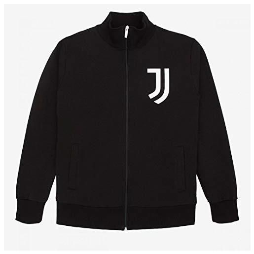 JUVE juventus felpa nera uomo - 100% prodotto ufficiale - 100% originale - logo a scritta bianchi stampati - scegli la taglia (taglia m)