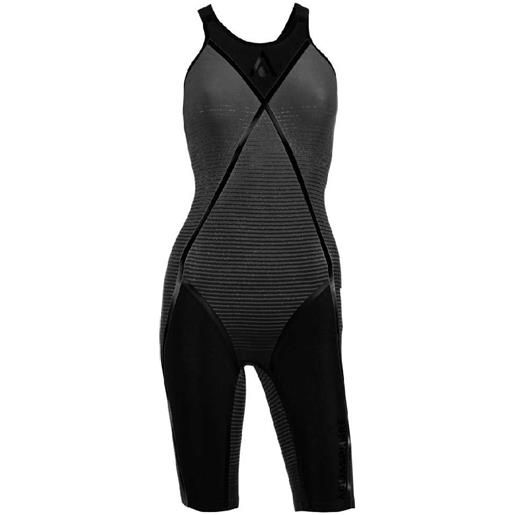 Aquasphere matrix open back competition swimsuit nero fr 26 donna