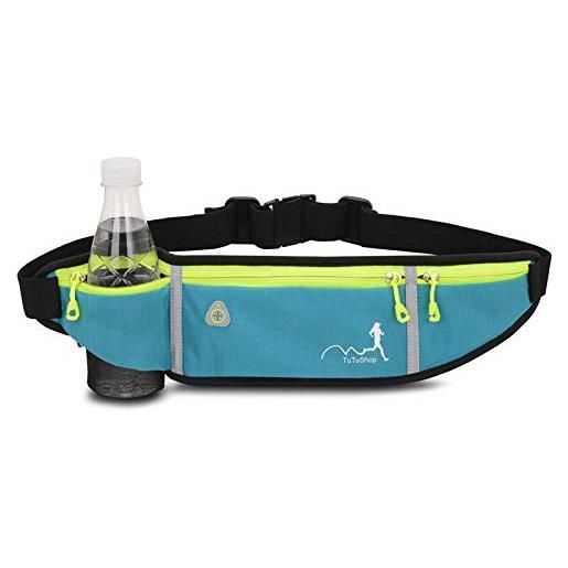 TuTuShop tuTuTuShop, marsupio per corsa leggero e regolabile, con fascia elastica, supporto per telefono per cellulare i. Phone o samsung, cintura runner e allenamento marsupio per uomo/donna/bambino, arancione