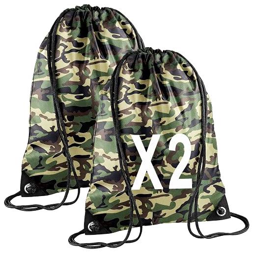 CLOTHING sacca zaino sportivo impermeabile borsa zainetto in nylon con angoli rinforzati per scuola scarpe piscina palestra sport adulto bambino lyon team wgf (nero neutro)