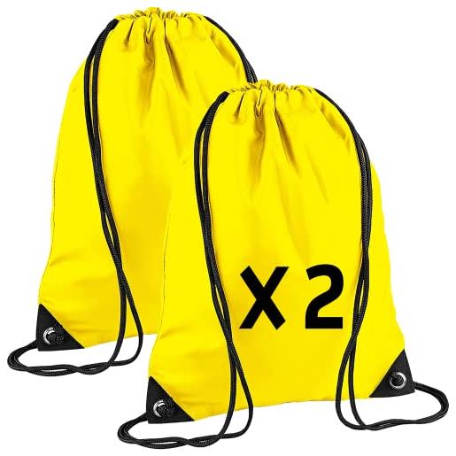 CLOTHING sacca sportiva impermeabile bambino colorati (nero - wgf 2)
