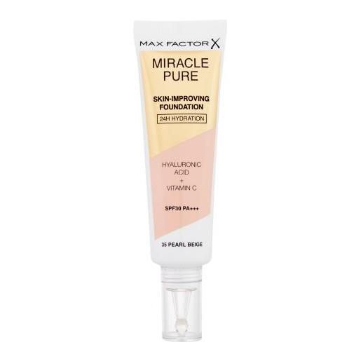 Max Factor miracle pure skin-improving foundation spf30 fondotinta idratante nutriente 30 ml tonalità 35 pearl beige