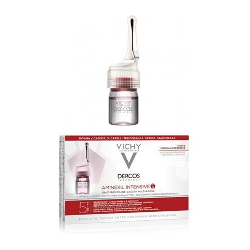 Vichy dercos aminexil intensive trattamento anticaduta donna 21 fiale