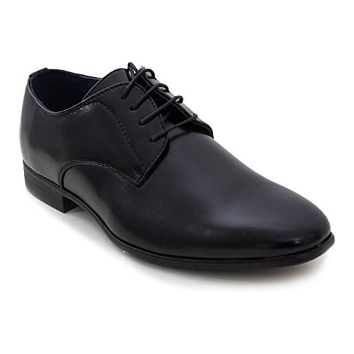 Toocool - scarpe uomo derby eleganti stringate francesine mocassini classiche ia5128 [43, ia5128 nero]