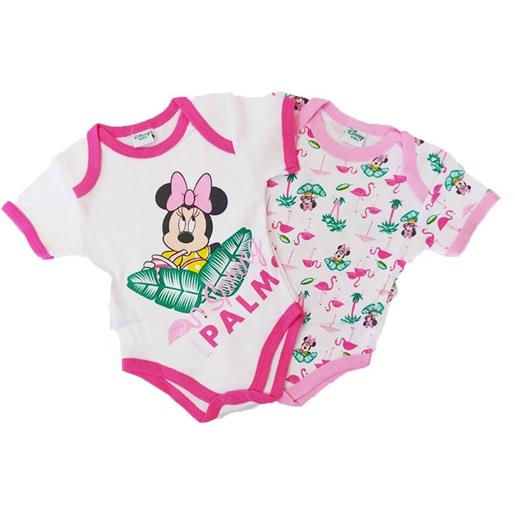 Disney Baby bi-pack confezione 2pz body Disney Baby minnie rosa