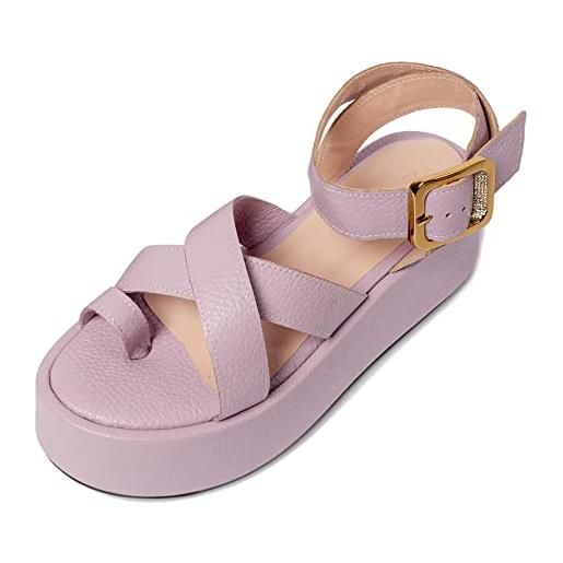 L37 HANDMADE SHOES boom, sandali. Donna, lilla, 41 eu