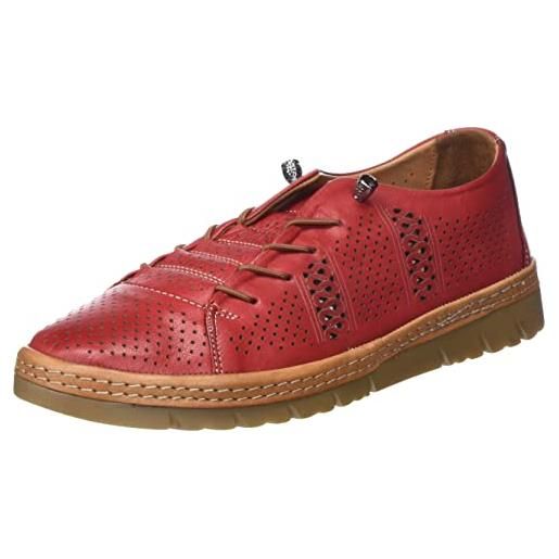 Manitu 840010-04, pantofole donna, colore: rosso, 39 eu