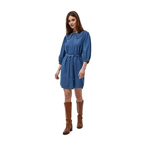 Minus fenia shirtdress, chemisier, donna, blu (006 dark denim), 42